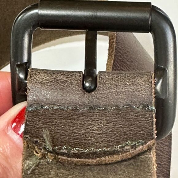 MARC ANDREW NEW YORK Women’s Genuine Leather Belt Brown Size 36 main image 4